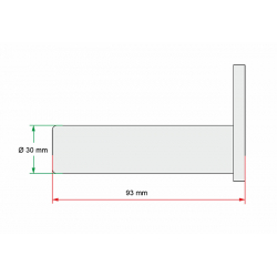3050053H Svornjak 30x93 mm za utovarne platforme Dhollandia